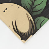 スカルバラとキャンドルフリースブランケット フリースブランケット (角)