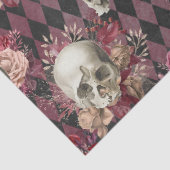 スカルバラとピンクパープル市松模様にデカップ 薄葉紙 (詳細)