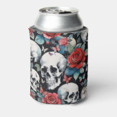 スカルバラと蝶オンブラック 缶クーラー (缶裏面)