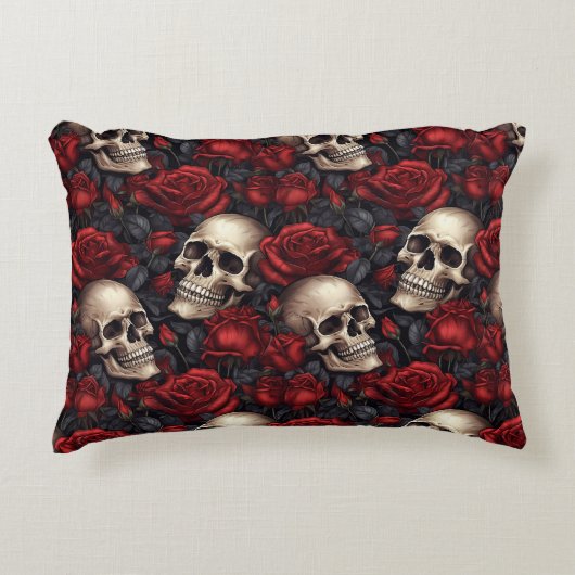 スカルバラシリーズデザイン10 アクセントクッション (正面)