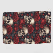 スカルバラシリーズデザイン10 ゴルフタオル (横)