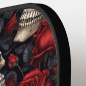 スカルバラシリーズデザイン10 ピックルボールラケット (左詳細)