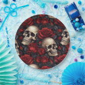 スカルバラシリーズデザイン10 ペーパープレート (パーティー)