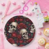 スカルバラシリーズデザイン10 ペーパープレート (パーティー)