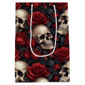 スカルバラシリーズデザイン10 ミディアムペーパーバッグ (裏面)