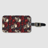 スカルバラシリーズデザイン10 ラゲッジタグ (正面横)