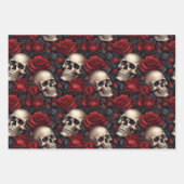 スカルバラシリーズデザイン10 ラッピングペーパーシート (正面2)