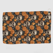 スカルバラシリーズデザイン11 ゴルフタオル (横)