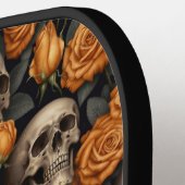 スカルバラシリーズデザイン11 ピックルボールラケット (左詳細)