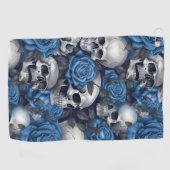 スカルバラシリーズデザイン12 ゴルフタオル (横)