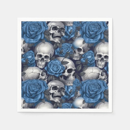 スカルバラシリーズデザイン12 スタンダードカクテルナプキン (正面)