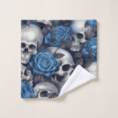 スカルバラシリーズデザイン12 バスタオルセット (ウォッシュタオル)