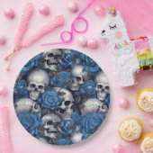 スカルバラシリーズデザイン12 ペーパープレート (パーティー)