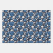 スカルバラシリーズデザイン12 ラッピングペーパーシート (正面3)