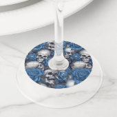 スカルバラシリーズデザイン12 ワイングラスタグ (クローズアップ)