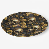 スカルバラシリーズデザイン8 ペーパープレート (アングル)