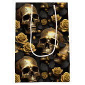 スカルバラシリーズデザイン8 ミディアムペーパーバッグ (裏面)