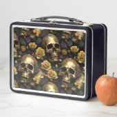 スカルバラシリーズデザイン8 メタルランチボックス (インサイチュ)