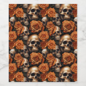 スカルバラシリーズデザイン9 ワインラベル (シングルラベル)