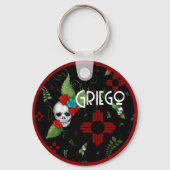 スカルバラズシアサングリーナリーブラックニューメキシコ キーホルダー (正面)