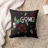 スカルバラズシアサングリーナリーブラックニューメキシコ クッション (ブランケット)