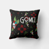 スカルバラズシアサングリーナリーブラックニューメキシコ クッション (裏面)