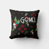 スカルバラズシアサングリーナリーブラックニューメキシコ クッション (正面)