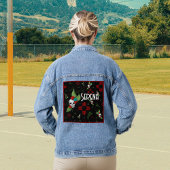 スカルバラズシアサングリーナリーブラックニューメキシコ デニムジャケット