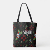 スカルバラズシアサングリーナリーブラックニューメキシコ トートバッグ (裏面)