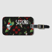 スカルバラズシアサングリーナリーブラックニューメキシコ ラゲッジタグ (正面横)