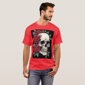 スカルバラタトゥーアート Tシャツ (正面フル)