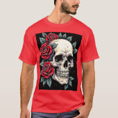 スカルバラタトゥーアート Tシャツ (正面)