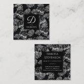 スカルバラチョーク |ゴシックファンキーモノグラグランジム スクエア名刺 (正面/裏面)