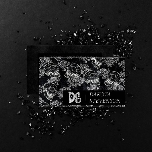 スカルバラチョーク |ゴシックファンキーモノグラグランジム 名刺