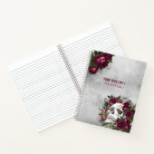 スカルバラブルガンディグレグランジーパーソナライズされた ノートブック (内部)