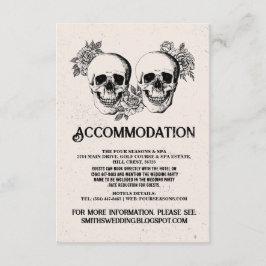 スカルバラミスター&ミセス宿泊施設ウェディングカード エンクロージャーカード