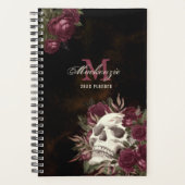 スカルバラモノグラム名ブルゴーニュグランジダークなし プランナー手帳 (正面)