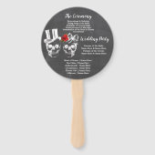 スカルバラ結婚式 プログラムハロウィンレッド ハンドファン (裏面)