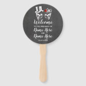 スカルバラ結婚式 プログラムハロウィンレッド ハンドファン (正面)