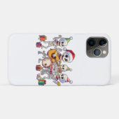 スカルバンド クリスマス&ニューイヤー 3D カート Case-Mate iPhoneケース (裏面(横))