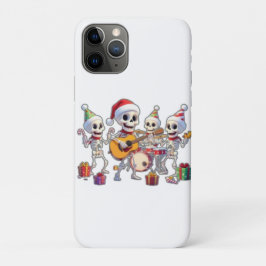 スカルバンド クリスマス&ニューイヤー 3D カート iPhone 11 PROケース