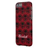 スカルパターファンシーンハロウィーンゴシック任意の色 Case-Mate iPhoneケース (裏面左)