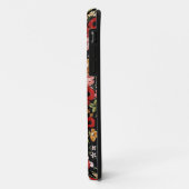 スカルパターンとのレトロの花模様 Case-Mate iPhoneケース (裏面/左)