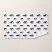 スカルパターンハロウィーン バスタオルセット (ハンドタオル)