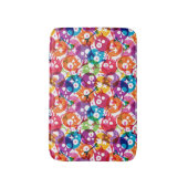 スカルパターン2 バスマット (正面縦)