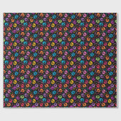 スカルパターン2 ラッピングペーパー (フラット)