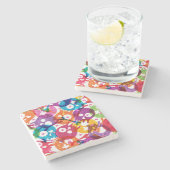 スカルパターン3 ストーンコースター (横)