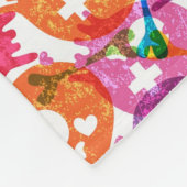 スカルパターン3 フリースブランケット (角)