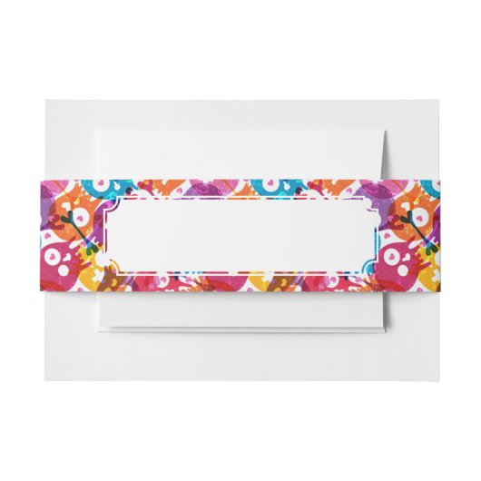 スカルパターン3 招待状ベリーバンド (正面例)