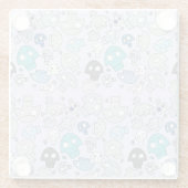 スカルパターン ガラスコースター (裏面)